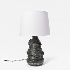 Green and black ceramic lamp Helder  - 4560239