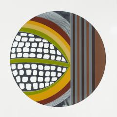 Greg Copeland Mid Century Abstract Circular Framed Mirror Wall Art - 2572194