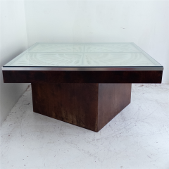 Greg Copeland RARE MODERNIST REVOLVING ARTWORK TABLETOP COFFEE TABLE BY GREG COPELAND - 4405318