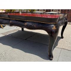 Gregorius Pineo Gregorius Pineo Chinoiserie Coffee Cocktail Table W Red Leather Top - 4206389