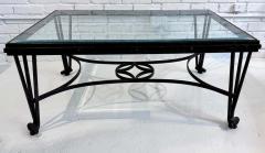 Gregorius Pineo Gregorius Pineo Wrought Iron Glass Coffee Table - 3244905