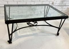 Gregorius Pineo Gregorius Pineo Wrought Iron Glass Coffee Table - 3244914