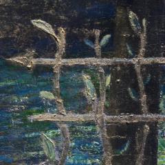 Gregory Kitterle Sogno di Oro Golden Dream Symbolist Figurative Painting in Blue and Gold - 3816850