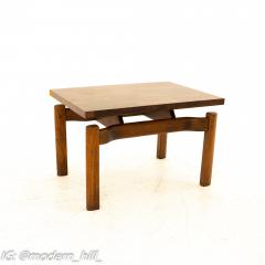 Greta Grossman Style Mid Century Walnut Formica Side End Table - 1870570