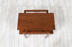 Greta Magnusson Grossman Greta M Grossman Walnut Tier Side Table for Glenn of California - 3276641