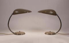 Greta Magnusson Grossman Museum Quality Pair of Greta M Grossman Cobra Lamps Ralph O Smith Labels Intact - 1546343