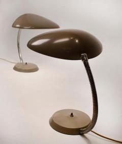 Greta Magnusson Grossman Museum Quality Pair of Greta M Grossman Cobra Lamps Ralph O Smith Labels Intact - 1546345