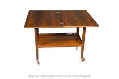 Grete Jalk Danish Modern Expandable Rosewood Bar Cart Grete Jalk for Poul Jeppesen - 3000101