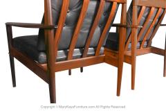 Grete Jalk Grete Jalk Danish Model 56 1960 s Pair Rosewood Lounge Chairs - 2978078