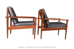 Grete Jalk Grete Jalk Danish Model 56 1960 s Pair Rosewood Lounge Chairs - 2978080