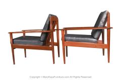 Grete Jalk Grete Jalk Danish Model 56 1960 s Pair Rosewood Lounge Chairs - 2978083