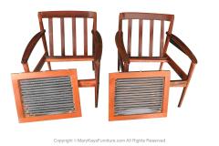 Grete Jalk Grete Jalk Danish Model 56 1960 s Pair Rosewood Lounge Chairs - 2978085