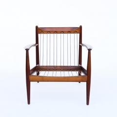 Grete Jalk Grete Jalk Lounge Chair in Solid Teak by France Son - 3151271