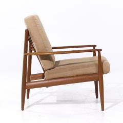 Grete Jalk Grete Jalk for France and Son F118 Mid Century Danish Teak Lounge Chairs Pair - 4051866