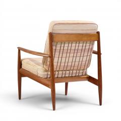 Grete Jalk Grete Jalk for France and Sons Mid Century Danish Teak Lounge Chairs Pair - 4644548