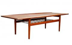 Grete Jalk Midcentury Danish Modern Teak Long Rectangular Cocktail Table by Grete Jalk - 3716271