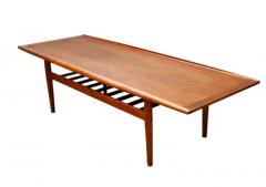 Grete Jalk Midcentury Danish Modern Teak Long Rectangular Cocktail Table by Grete Jalk - 3716273