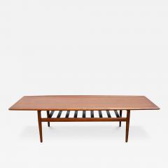 Grete Jalk Midcentury Danish Modern Teak Long Rectangular Cocktail Table by Grete Jalk - 3719272