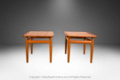 Grete Jalk Pair Mid Century Danish Modern Side Tables Grete Jalk for Glostrup - 4309079