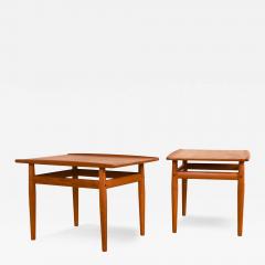 Grete Jalk Pair Mid Century Danish Modern Side Tables Grete Jalk for Glostrup - 4310161