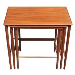 Grete Jalk Set of Three Grete Jalk Danish Teak Nesting Tables - 2623048