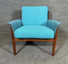 Grete Jalk Vintage Danish Mid Century Modern Teak Lounge Chair and Ottoman by Grete Jalk - 3414626