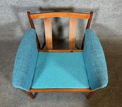 Grete Jalk Vintage Danish Mid Century Modern Teak Lounge Chair and Ottoman by Grete Jalk - 3414631