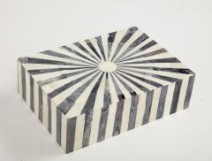 Grey Natural Starburst Bone Box - 2934086