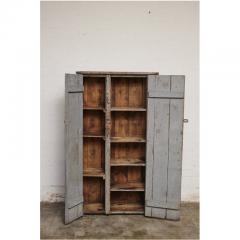 Grey Painted Rustic Country Cabinet - 3654253