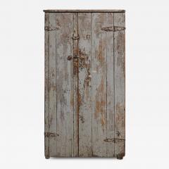 Grey Painted Rustic Country Cabinet - 3658606