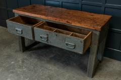 Grey Painted Workshop Table Bench - 1962813