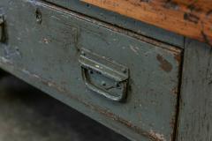 Grey Painted Workshop Table Bench - 1962825