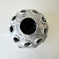 Grey and White Moonvase with Decorative Openings by Aram C  - 4576363