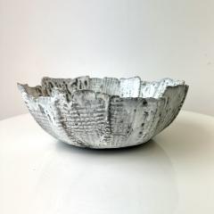 Grey and White Patterned and Textured Bowl by Aram C  - 4570729