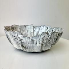Grey and White Patterned and Textured Bowl by Aram C  - 4570733