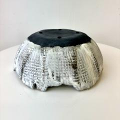 Grey and White Patterned and Textured Bowl by Aram C  - 4570734