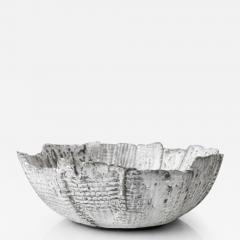 Grey and White Patterned and Textured Bowl by Aram C  - 4574373