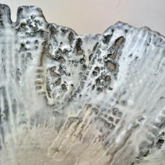Grey and White Patterned and Textured Centerpiece Bowl by Aram C - 4573221