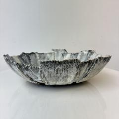 Grey and White Patterned and Textured Centerpiece Bowl by Aram C - 4573223