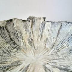 Grey and White Patterned and Textured Centerpiece Bowl by Aram C - 4573224