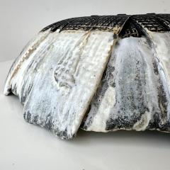 Grey and White Patterned and Textured Centerpiece Bowl by Aram C - 4573227