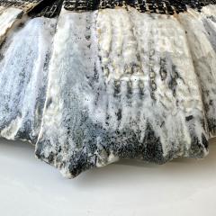 Grey and White Patterned and Textured Centerpiece Bowl by Aram C - 4573228