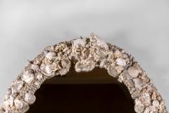 Grotto Style Shell Encrusted Oval Mirror French circa 1950 - 3445898