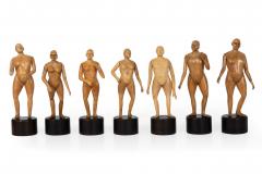 Group of 15 Carved Wood Sculpture Figural Studies or Artist Models 20th Century - 4814406