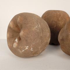 Group of Seven Large Terracotta Unglazed Apples and Pears circa 1900 - 4400110