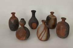 Group of six Contemporary Japanese Sake Bottles tokkuri  - 1916355