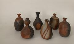 Group of six Contemporary Japanese Sake Bottles tokkuri  - 1916356
