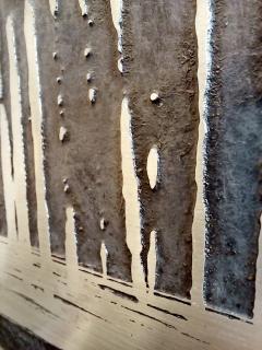 Gruppo NP2 Wall panel in zinc by Gruppo NP2 and Nerone Ceccarelli Torino Italy circa 1973 - 4175514
