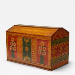 Guatemalan Folk Painted Chest - 4263531