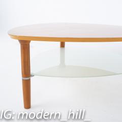 Gudme Mobelfabrik Danish Teak Guitar Pick Coffee Table with Glass Shelf - 2361780